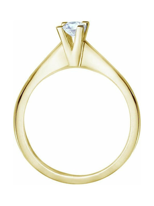 Savvidis Single Stone from Gold 18K with Diamond