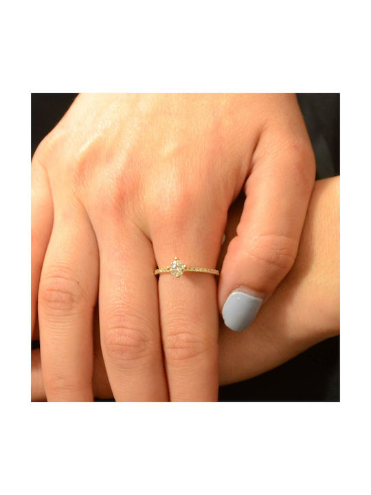 Single Stone from Gold 14K