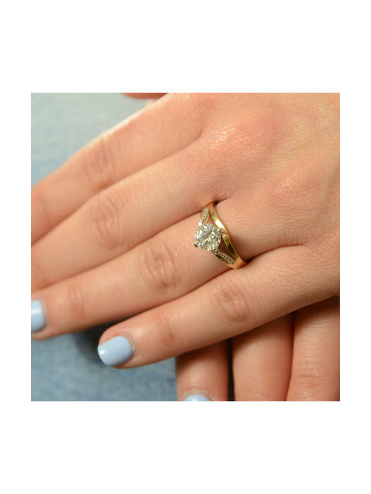 Single Stone from Gold 14K