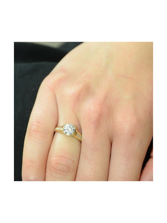 Single Stone from Gold 14K