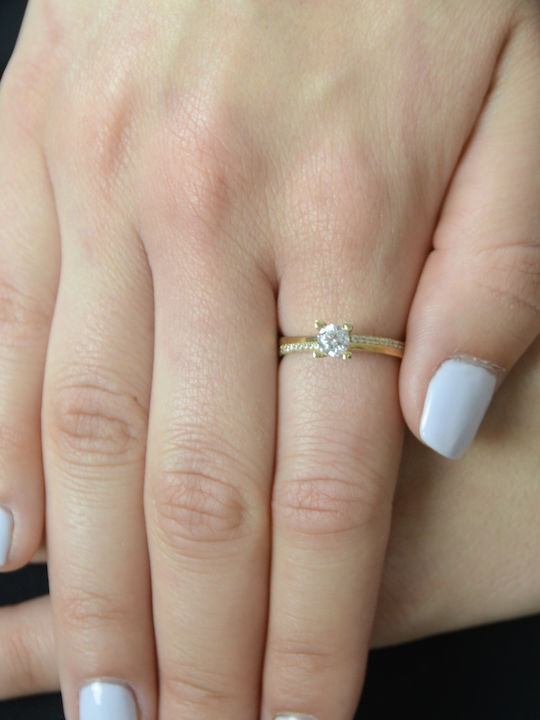 Goldjewels Единичен Камък от Злато 14K