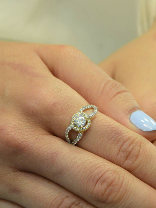 Goldjewels Μονόπετρο από Χρυσό 14K