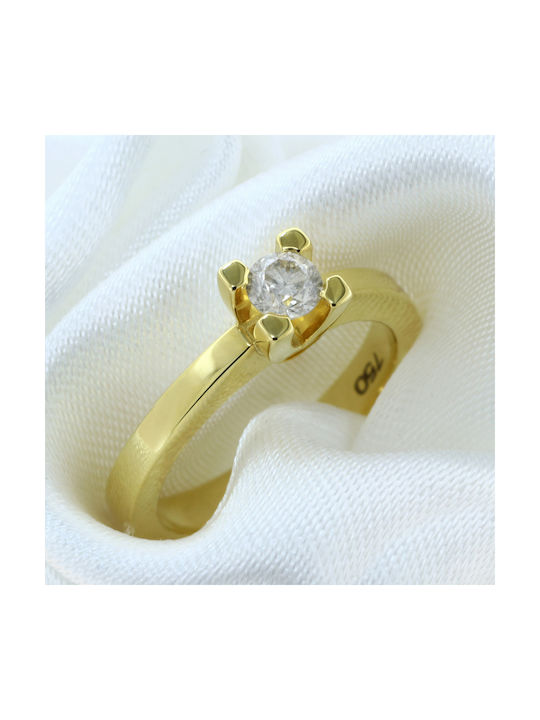 Single Stone from Gold 18K with Diamond