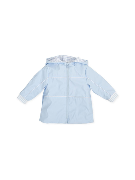 Tutto Piccolo Boys Casual Jacket Light Blue with Ηood