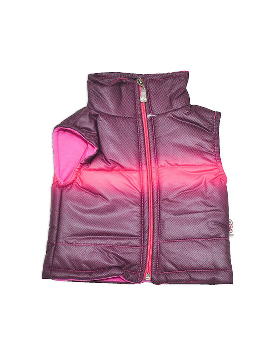 Else Girls Quilted Coat Multicolour Sleeveless