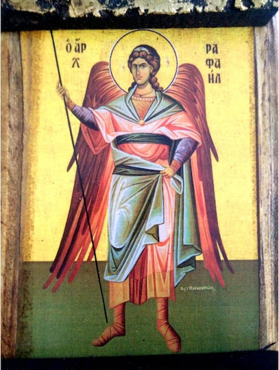 Μπομπονιέρα Βάπτισης με Εκκλησιαστική Εικόνα από Ξύλο