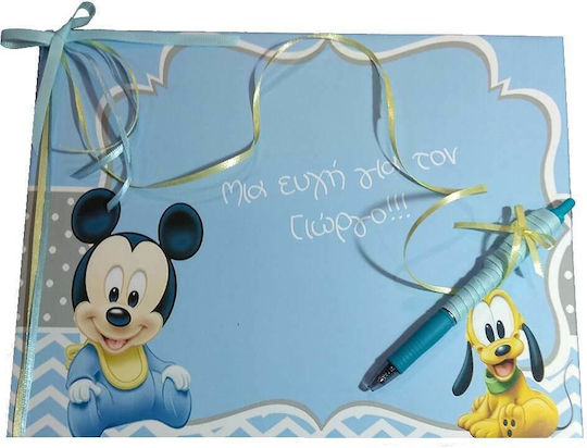 Day4you Cartea de Oaspeți Lucrată Manual cu Temă Mickey din Carton