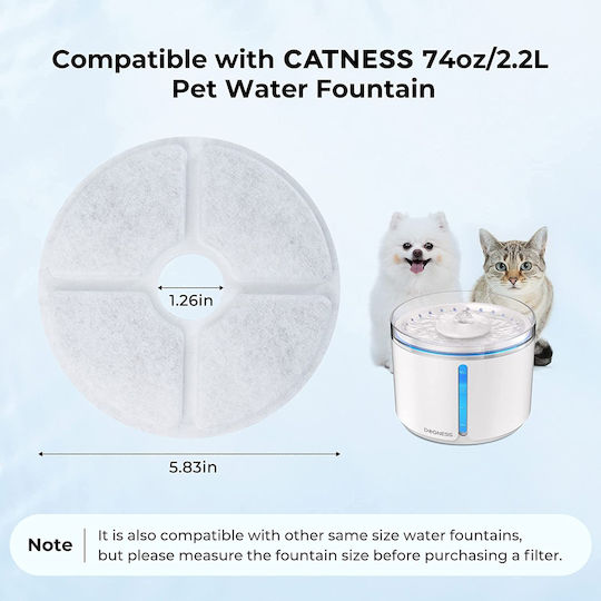 Dogness Dogness Ανταλλακτικά Φίλτρα για Συντριβάνι 2.2L (3τμχ) Ανταλλακτικά Φίλτρα 2.2lt σε Γκρι Χρώμα 3τμχ