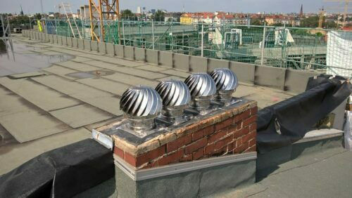Cosmovent Krone Rauchrohr Inox 170mm Silber