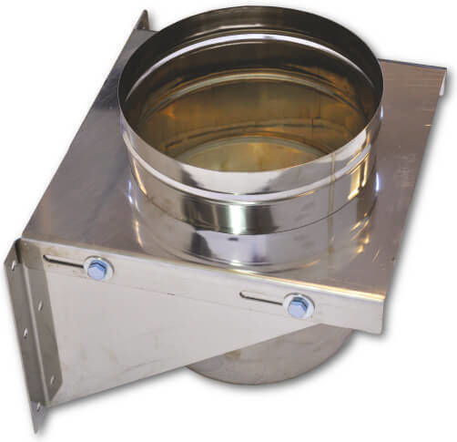 Spiroduct Стойка Chimney Pipe Inox 250мм Сребрист
