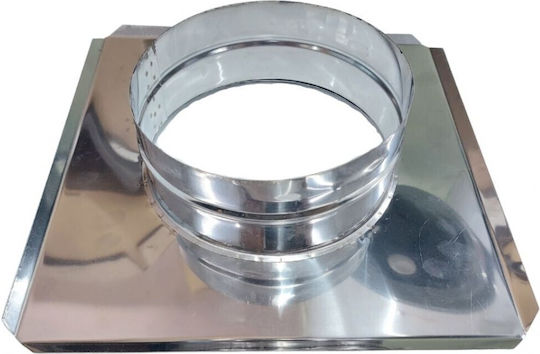 Spiroduct Ροζέτα Καπνοδόχου Μεταλλική 100mm Ασημί