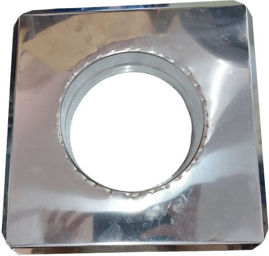 Spiroduct Rosette de Coș de Fum Metalică 150mm Argintiu
