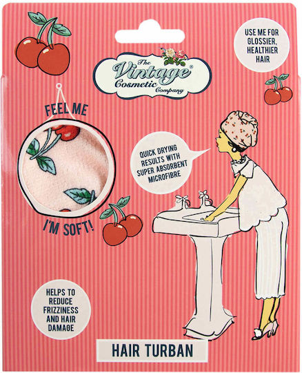 The Vintage Cosmetic Company Τουρμπάνι Μαλλιών Ροζ