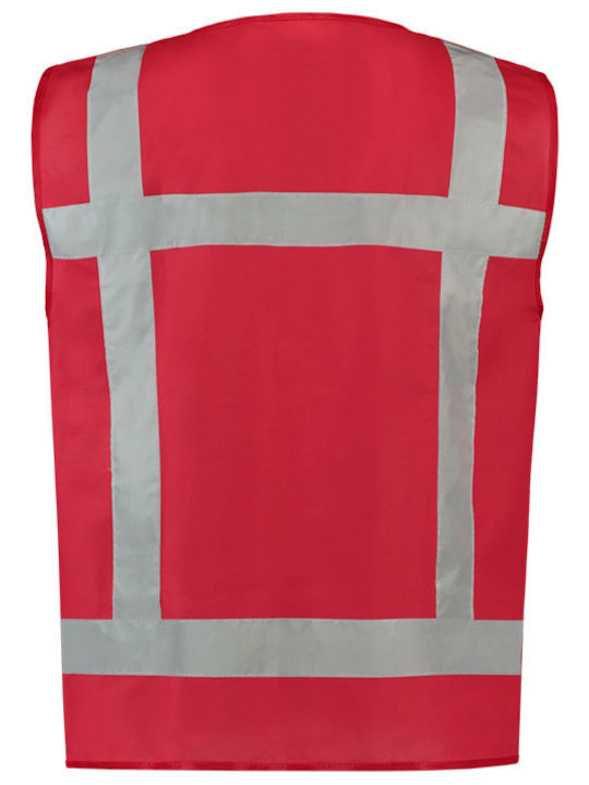 Tricorp Safety Vest with Reflective Film Red