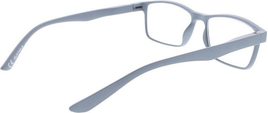 Clip-On Lesebrillen +3.00 in Grau Farbe KLH144-2-3.00