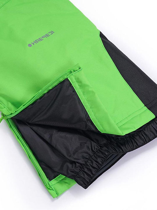 Icepeak 51006564-540 Kids Dungarees for Ski & Snowboard Green