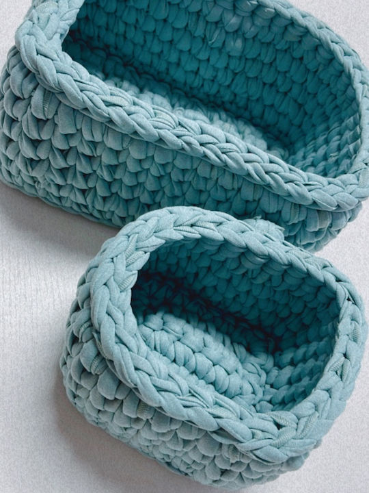 Bubbles Lover Декоративна кошница Слама Blue