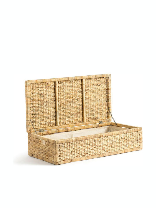 La Redoute Interieurs Dekorativer Korb Korbweide mit Deckel Beige 80x40x20cm