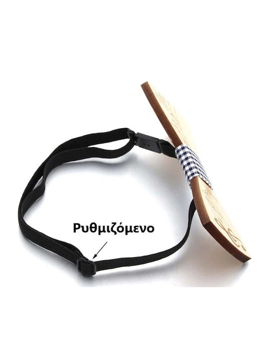 Wooden Bow Tie Beige