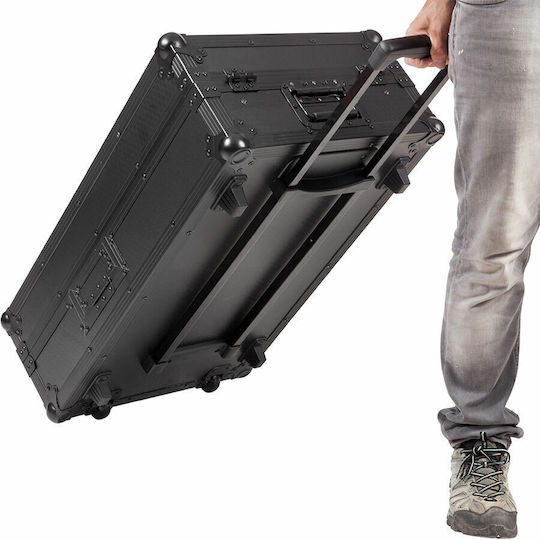 Walkasse Flight Case Με Ροδάκια Μαύρο