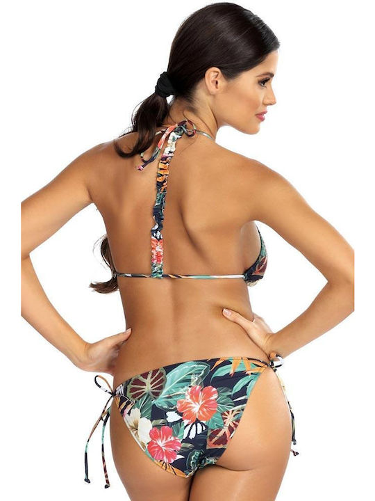 Lorin Bikini Set Triangle Top & Slip Bottom Floral