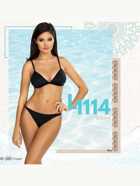 Set Bikini Τριγωνάκι Μαύρο