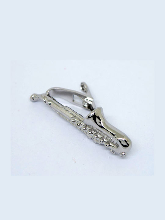 Steel Tie Clip Silver