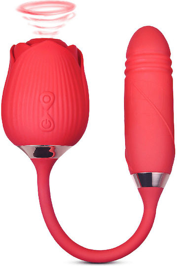 Pleasure Suction Mini Δονητής Bullet 38cm Ροζ