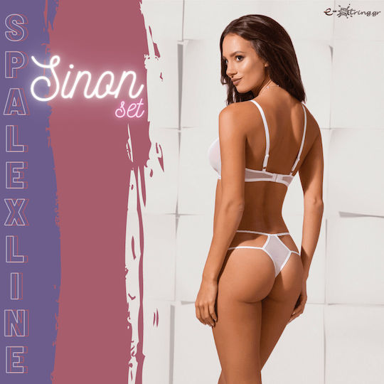 Spalex Sexy Σετ Εσωρούχων με Δαντέλα Λευκό