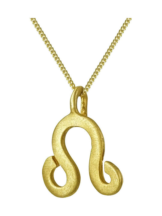 Gold Chain Kids Necklaces Zodiac Sign 14K ZD217