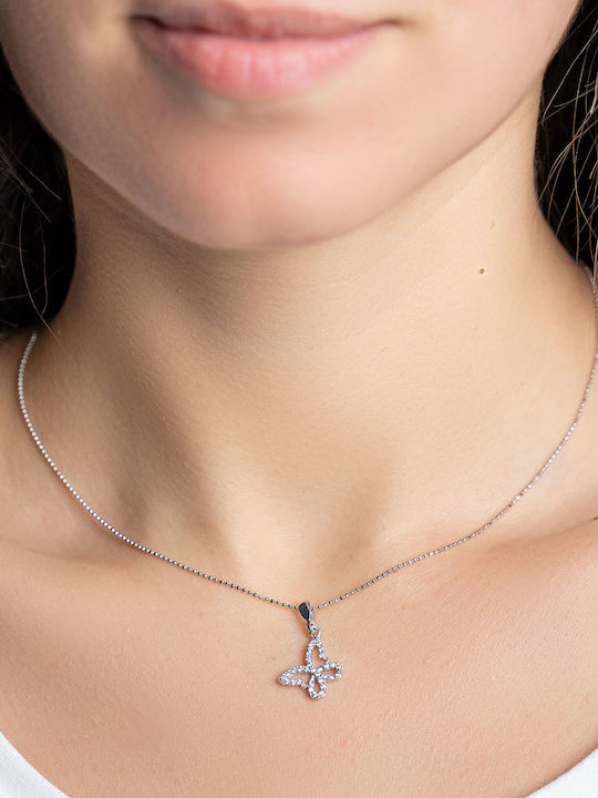 Butterfly Gold Necklace 14K