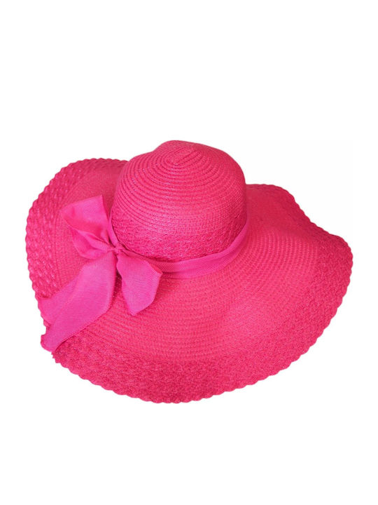 Wicker Women's Floppy Hat Fuchsia