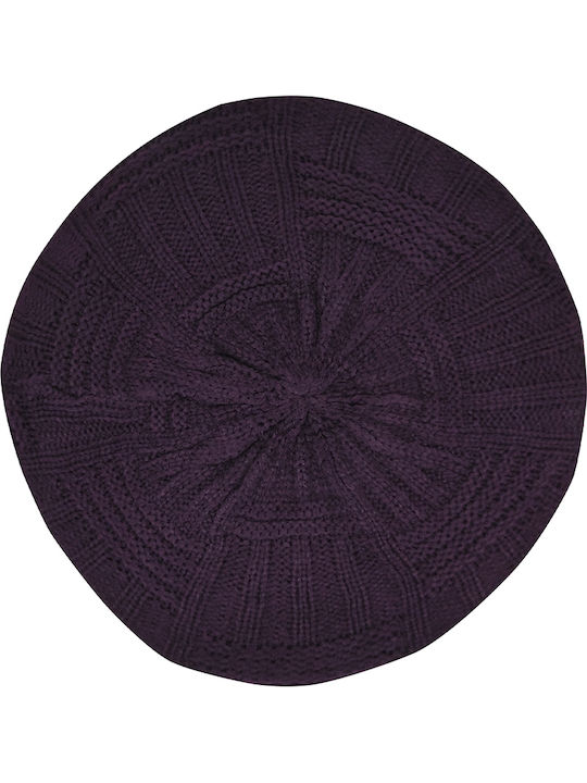 Brims and Trims Wool Women's Beret Hat Purple