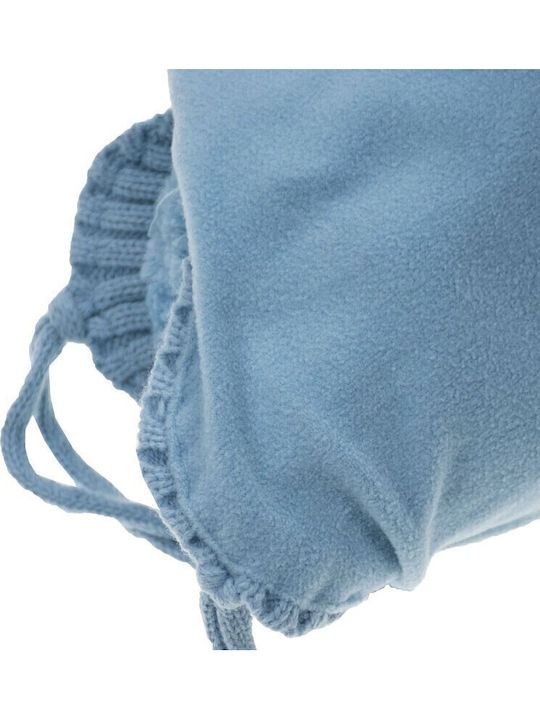 Kids Beanie Knitted Light Blue