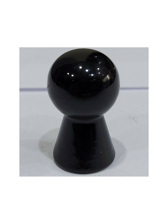 Knob Furniture made of Acrylic Resin in Black Color 0314-NEL1 1pcs
