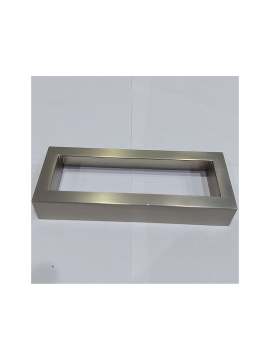 Furnipart Mâner Mobilier Mânere de mobilier din Zamak & Metal în Culoare Argintiu 138mm (Distanța între Centre 128mm) 7502-00-00G 1buc