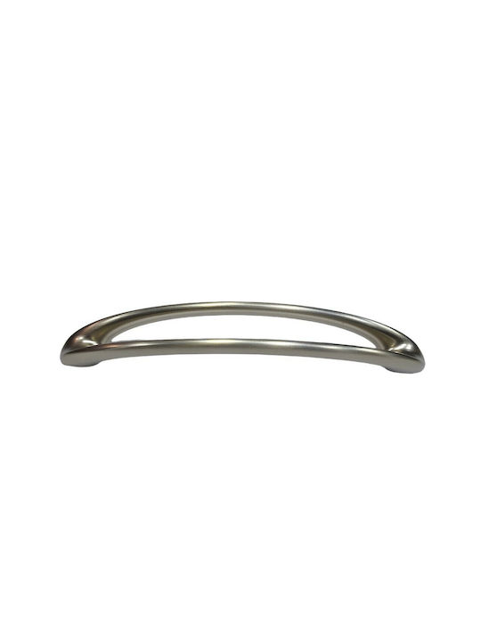 Furnipart Mâner Mobilier din Metal & Zamak în Culoare Argintiu 185mm (Distanța între Centre 160mm) 7536-160-G1 1buc