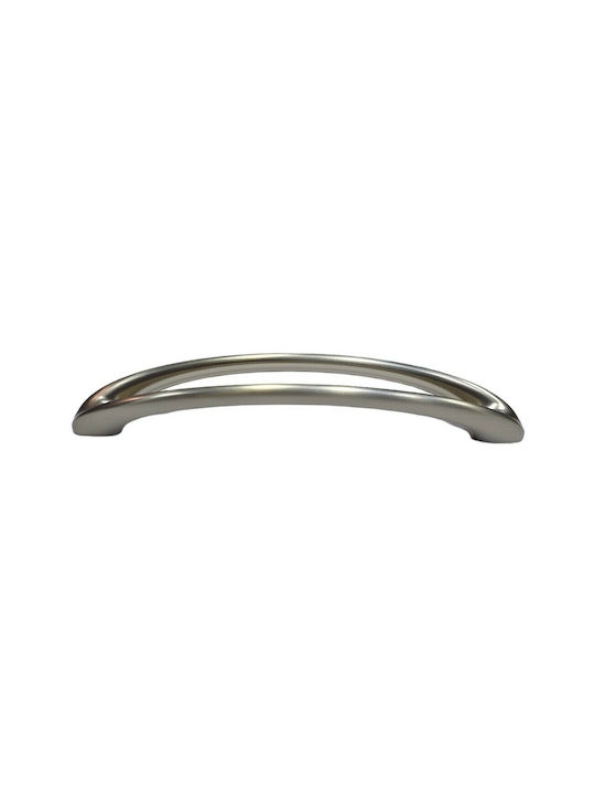 Furnipart Mâner Mobilier din Metal & Zamak în Culoare Argintiu 185mm (Distanța între Centre 160mm) 7536-160-G1 1buc