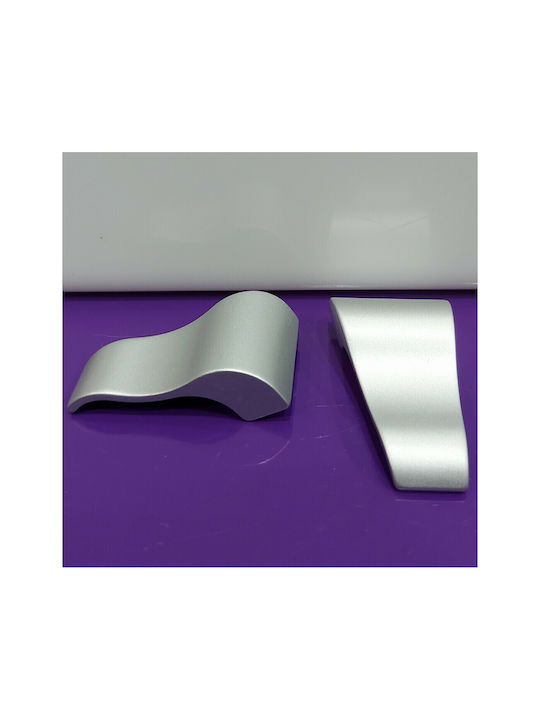 Pamar Buton Mobilier Mânere de mobilier din Metal & Zamak în Culoare Argintiu 42mm (Distanța între Centre 16mm) 0643-016-10C1 1buc