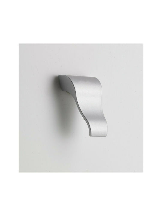 Pamar Buton Mobilier Mânere de mobilier din Metal & Zamak în Culoare Argintiu 42mm (Distanța între Centre 16mm) 0643-016-10C1 1buc