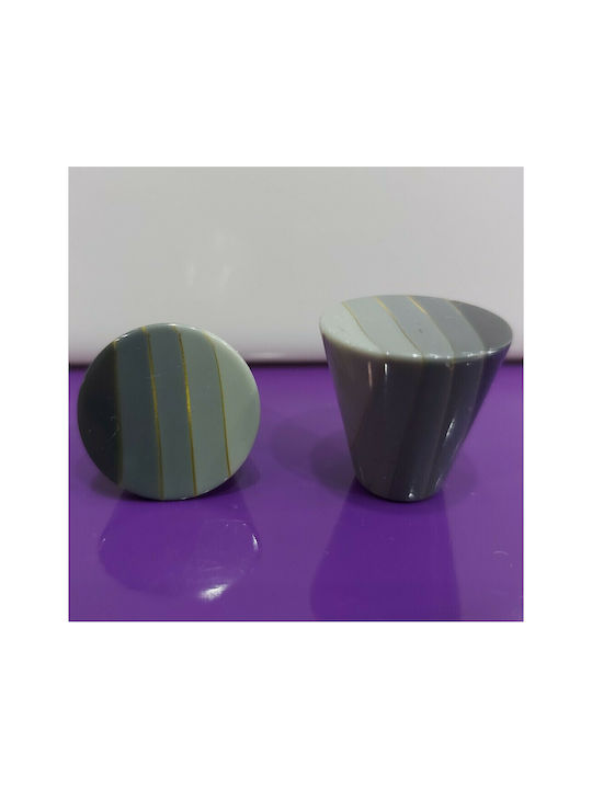 ACM Knob Furniture made of Acrylic Resin in Gray Color 6029-O3N1 1pcs