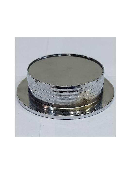 Furnipart Buton Mobilier Mânere de mobilier din Metal & Zamak în Culoare Argintiu 7224-INO1 1buc