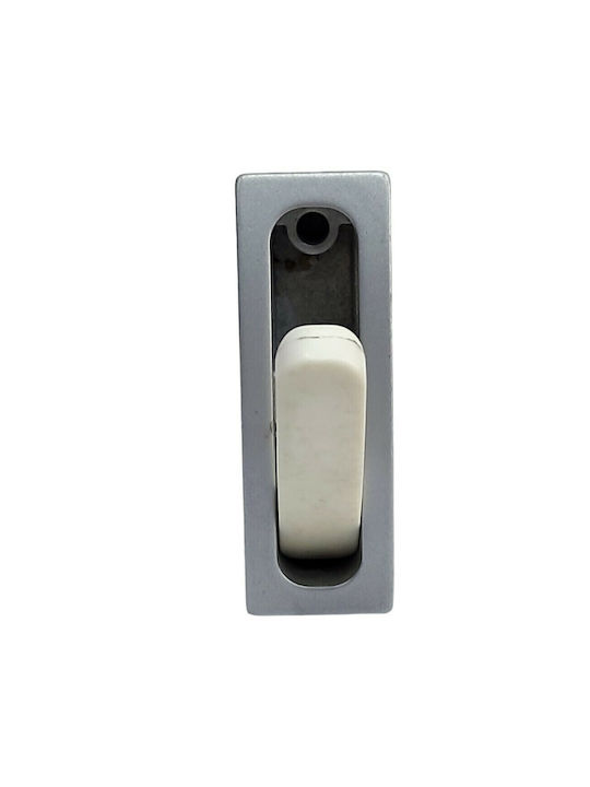 Pamar Buton Mobilier din Zamak & Plastic & Metal în Culoare Alb 0721-000-LEF1 1buc
