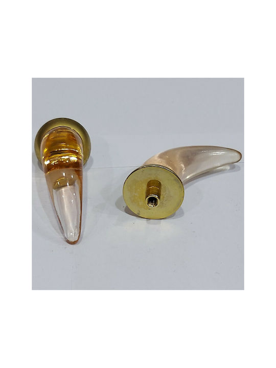 Steel-Nova Ръкохватка Мебел от Crystal & Метал & Zamak в Розов Цвят 7033-ORO2