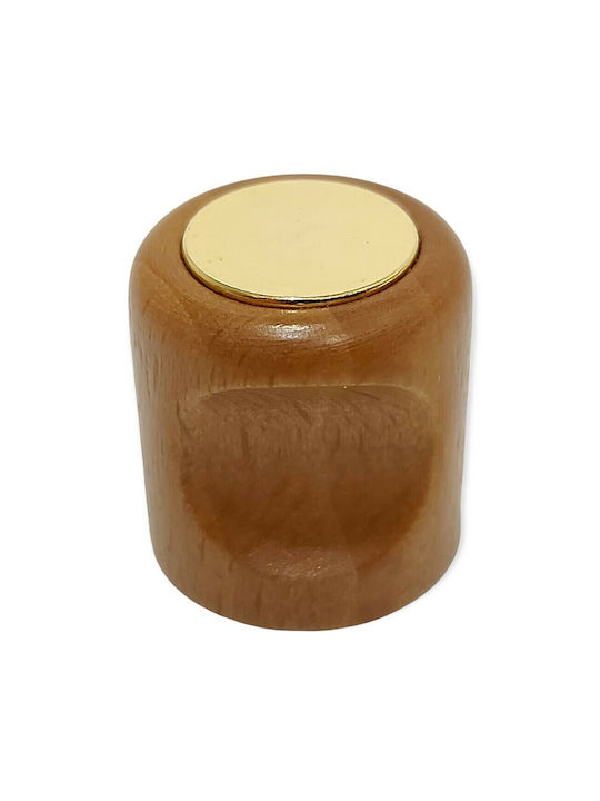 ACM Knob Furniture made of Wooden & Metallic & Zamak in Gold Color 4034-ORO1 1pcs