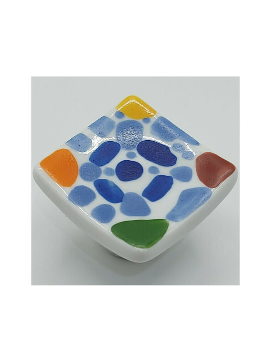 Knob Furniture made of Porcelain in Multicolour Color 9099-000-XEIR 1pcs