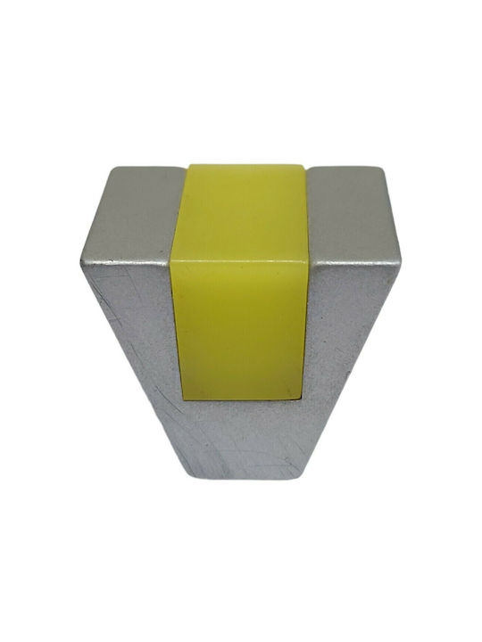 Pamar Copii Buton Mobilier din Plastic & Zamak & Metal în Culoare Galben 0373-000-KIT1 1buc