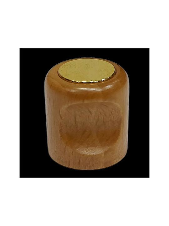 ACM Knob Furniture made of Wooden & Metallic & Zamak in Gold Color 4034-ORO1 1pcs