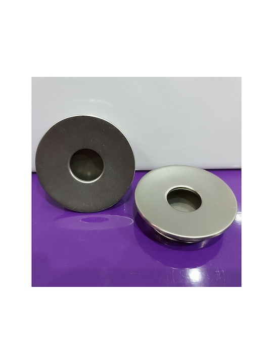 Furnipart Buton Mobilier Mânere de mobilier din Metal & Zamak în Culoare Argintiu 7224-00-0G1 1buc
