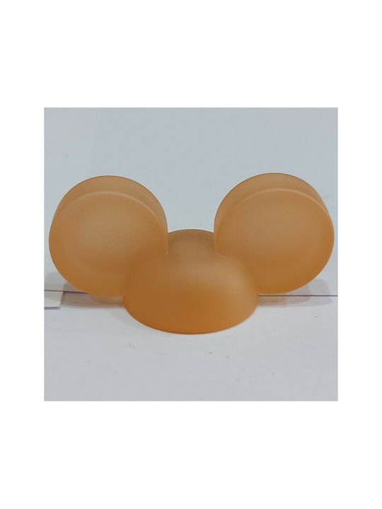 Copii Buton Mobilier din Plastic în Culoare Portocaliu 0815-POR1 1buc